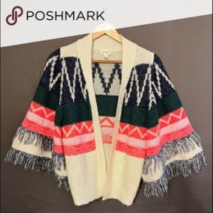 Cat & Jack Girls Poncho Muliticolor (With Glitter)